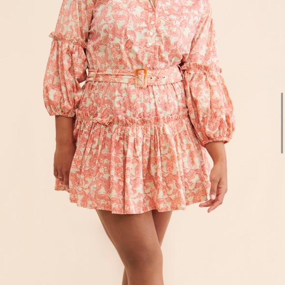 Floral Print Dress with Belt - Picture 1 of 2